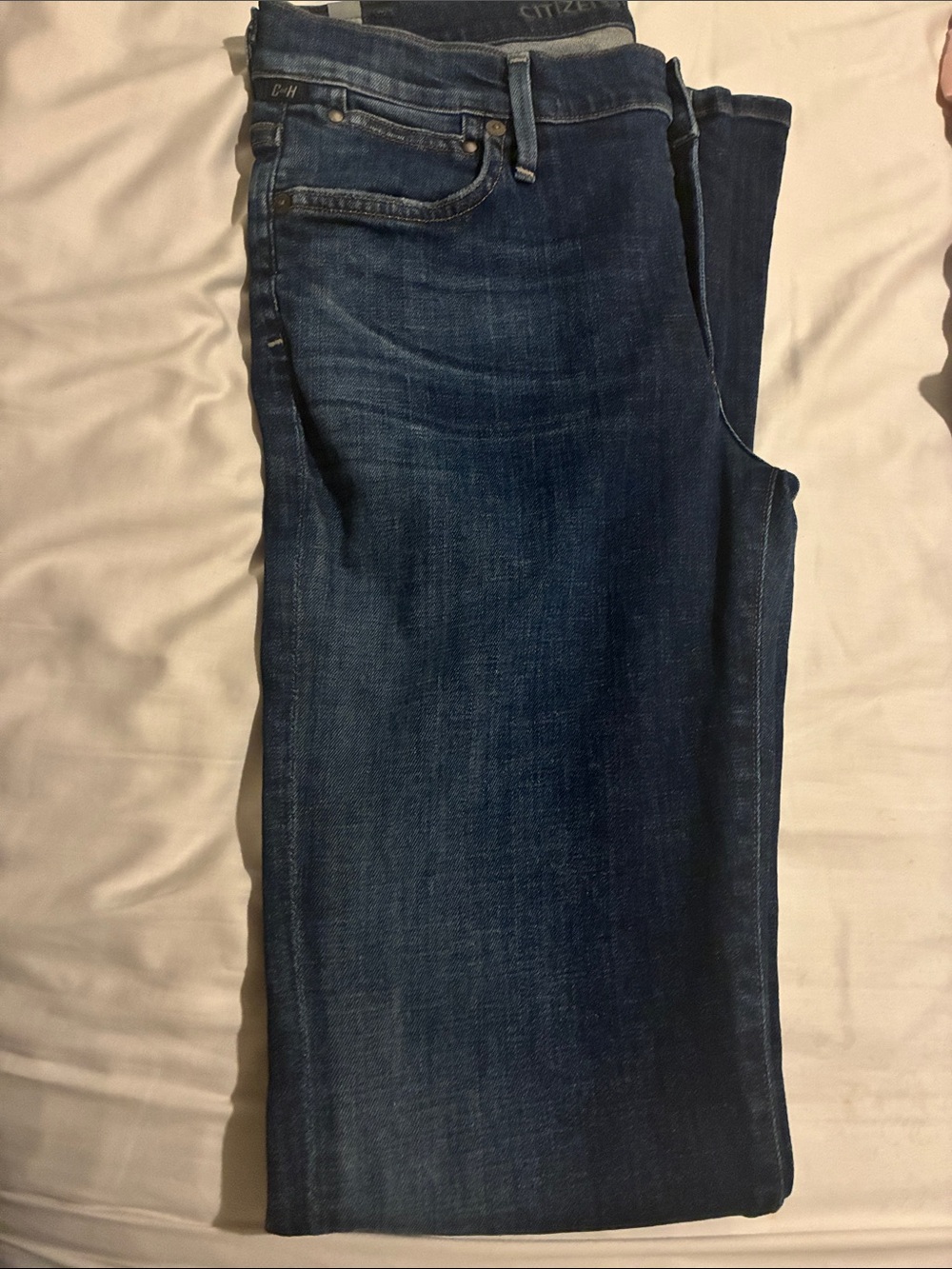 Citizen women’s Slim Straight Jeans in boot cut Dark Blue Wash